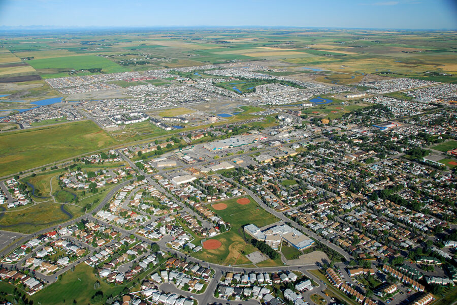 Airdrie Alberta - Aerial photo 