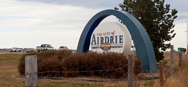 City of Airdrie sign